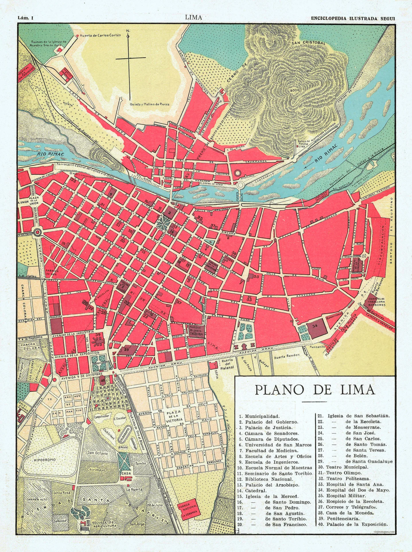 Plano de Lima - 1930 aprox.