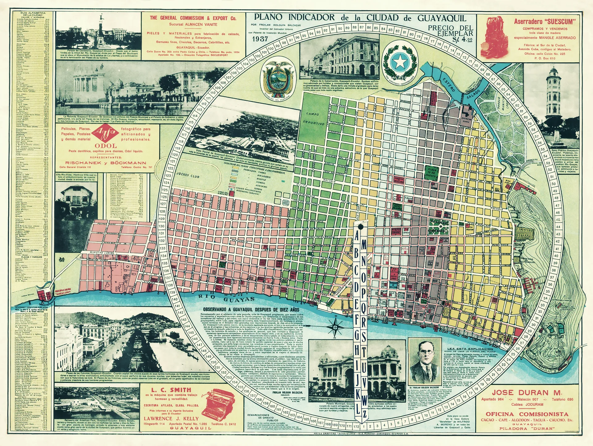 Plano de Guayaquil - 1937 -