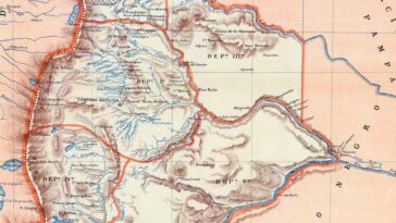 Mapa de Neuquén de 1887