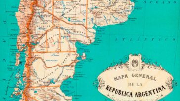 Mapa de la República Argentina de 1887