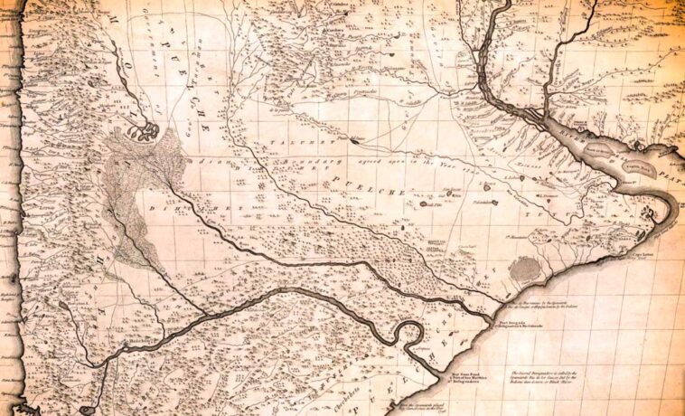 Plano de la Patagonia (I) de Thomas Falkner – 1774