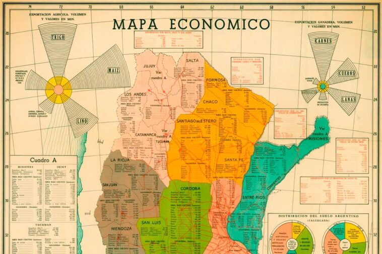 Mapa económico de la República Argentina de 1937