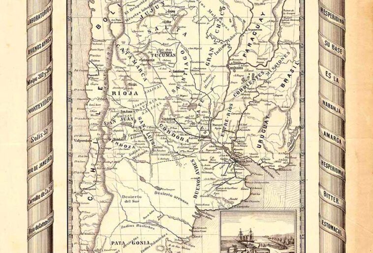 Mapa Hesperidina Argentina 1878