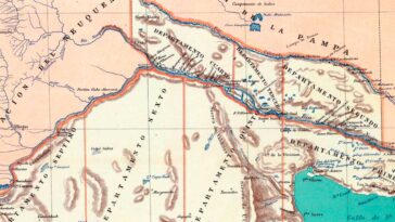 Mapa de Río Negro de 1887