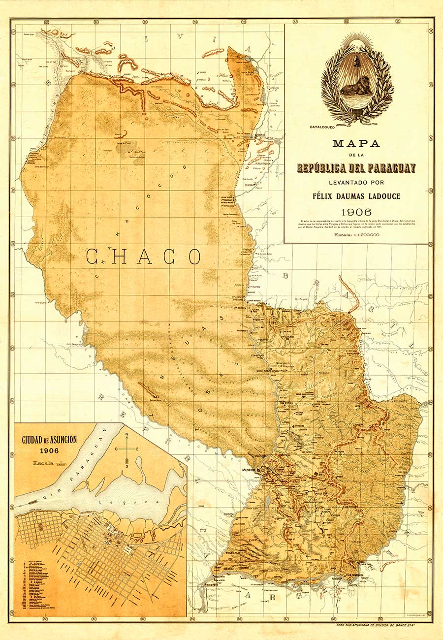 Mapa de la República del Paraguay – 1906 –