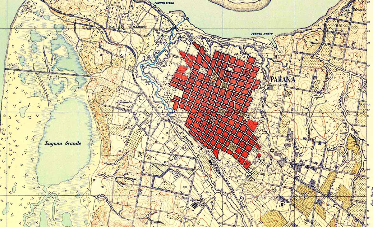 Plano de la ciudad Paraná – 1910