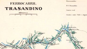 Plano General del Ferrocarril Trasandino - 1903 - Chile - Argentina