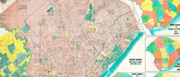 Plano de la ciudad de Buenos Aires con la nueva numeración de calles - 1916