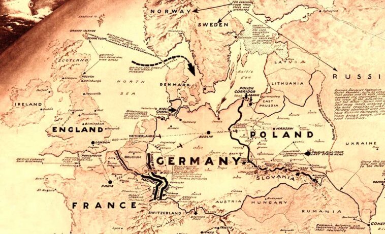 Europa al inicio de la segunda guerra - 1939 - Los Angeles Times