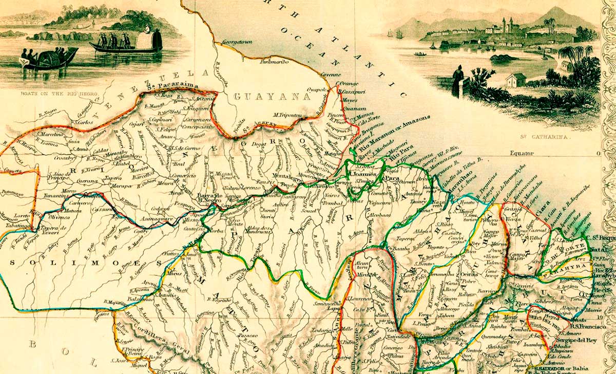Mapa de Brasil de 1851