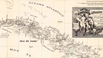 Plano de la isla de Cuba (1885)