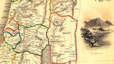 Mapa de Palestina de 1851