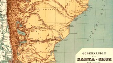 Mapa de la Gobernación de Santa Cruz - 1892