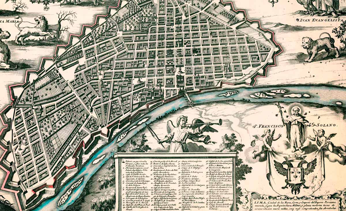 Plano de Lima, Ciudad de los Reyes - 1688