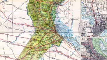Mapa de la Provincia de Santa Fe – 1953
