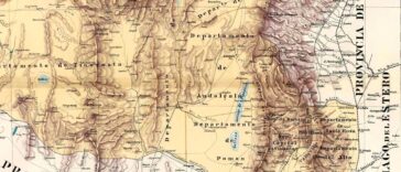 Mapa de la Provincia de Catamarca de 1890