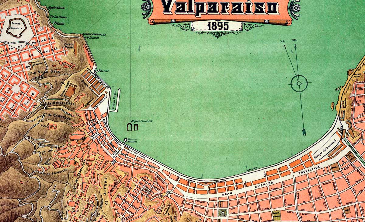 Plano de Valparaíso de 1895
