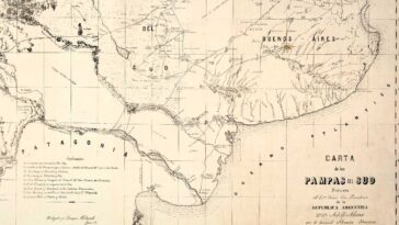 Carta de las Pampas del Sud - 1872
