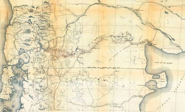 Mapa general de la Patagonia Norte – 1914 – Bailey Willis